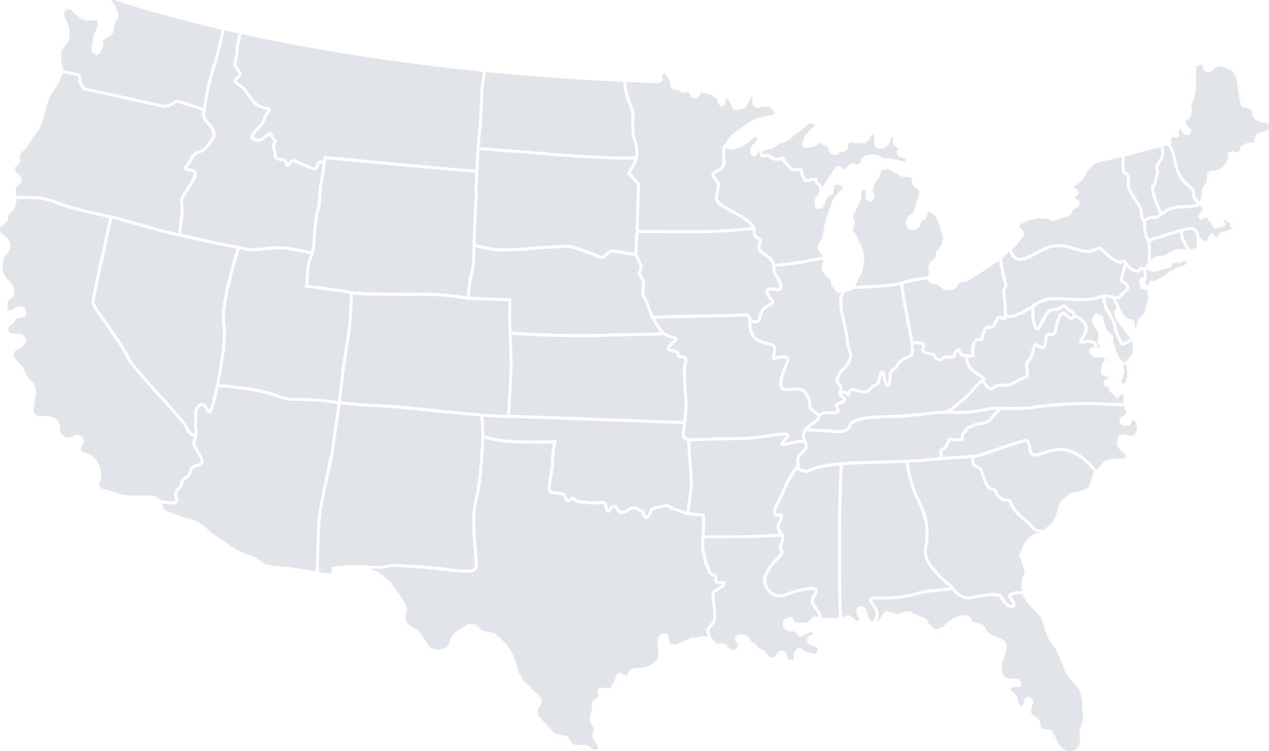 Dp usa map white